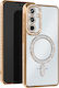Avizar Diamond Case Samsung Galaxy A55 Magsafe Around Strass Gold