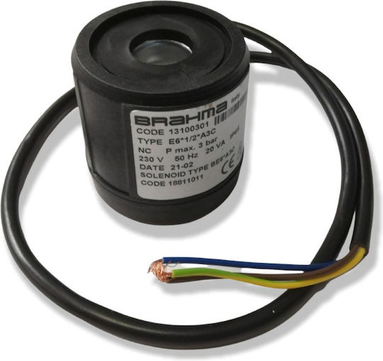 Πηνίο Ηλεκτρομ.βαλβ.πετρ.brahma 1/2'' 230vac Ip 65 13100301 18811011
