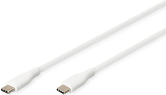 Digitus USB 2.0 Cable USB-C Male - USB-C 60W PD White 2m