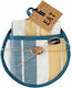Kentia Kitchen Set 2 Pieces Pot Holder Fabric Blue 2pcs