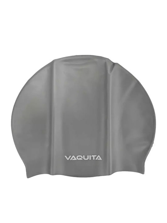 Vaquita 16844 Плувни шапки за Възрастни от силикон Сребрист