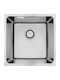 Laveo Ένθετος Νεροχύτης Inox Brushed Μ44xΠ44cm Ασημί