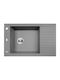 Laveo Drop-In Spüle aus Verbundgranulat B78xT50cm Gray