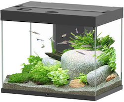 Aquatlantis Splendid Fish Aquarium Capacity 109lt with Lighting, Filter and 60x40x56cm Black