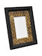 Wooden Photo Frame with Black Frame