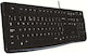 Logitech K120 Само клавиатура Български Черен