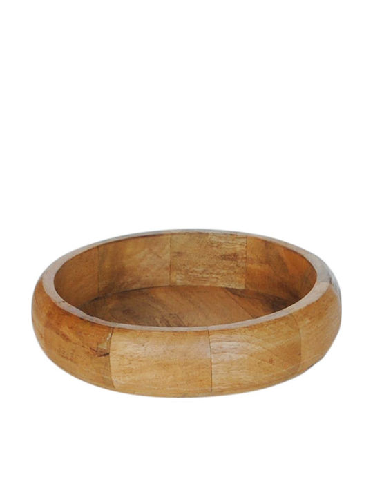 Atmosphera Rotund Tavă de Servire în Culoare Maro 26x26x6.5cm 00.07.72004 1buc