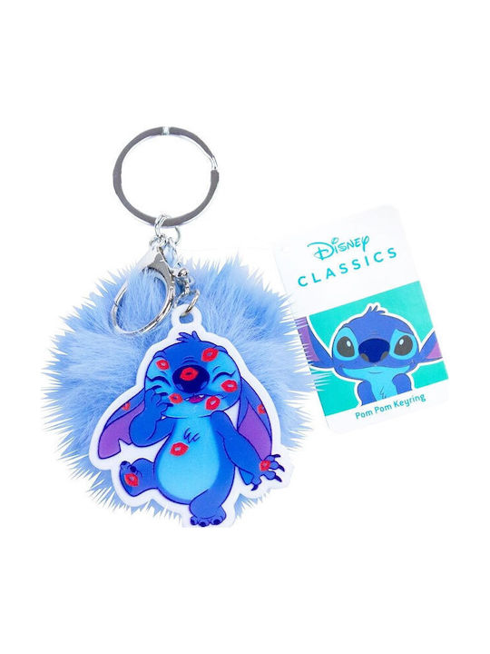 Breloc Stitch "Lilo & Stitch" Pompon Albastru 5cm Disney