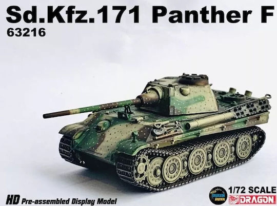 Dragon Models Sd.kfz.171 Panther F German Army Φιγούρα Μοντελισμού Τανκ σε Κλίμακα 1:72 10x5εκ.