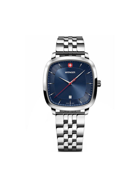 Wenger Vintage Men's Watch Battery with Silver ...