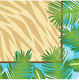 Safari Adventure Servietten Bunte 12.5x12.5cm 16Stück