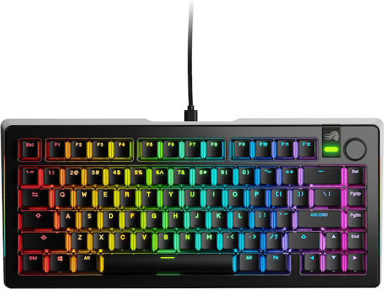 Glorious PC Gaming Race GMMK 3 Pro Gaming Mechanical Keyboard 75% with Glorious Fox switches and RGB lighting (English US)