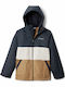 Kids Cardigan Fleece with Hood Brown