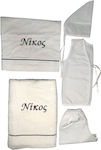 Christening Oilcloths Set White 5pcs