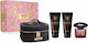 Versace Crystal Noir Damen Set mit Eau de Parfum und Duschgel 4Stück