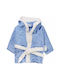 Minilori Baby Kids Hooded Bathrobe Light Blue