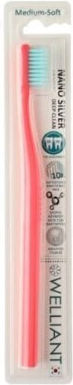 Welliant Nano Silver Deep Clean Οδοντόβουρτσα Medium Φούξια