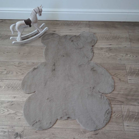 Kinder Teppich Braun 78x97cm