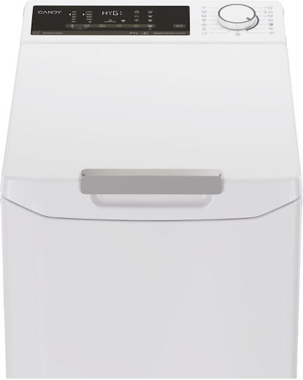 Candy Πλυντήριο Ρούχων Άνω Φόρτωσης 8kg 1200 Στροφών AI Weight Sense TCA284TM5-S