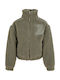 Kids Casual Short Coat with Lining Pale Green