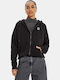 Dalfine Women's Sweatshirt Jacket Hooded Black