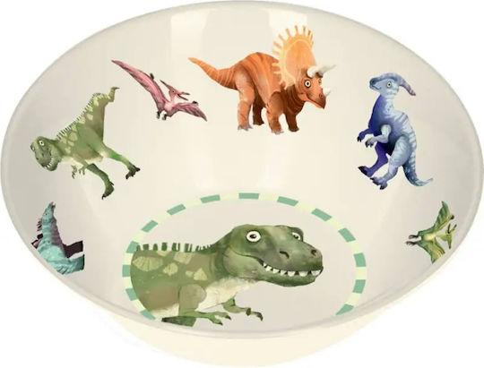 Die Spiegelburg Baby Food Bowl Dinosaurs made of Plastic Beige