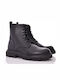 Leather Women's Ankle Boots Black