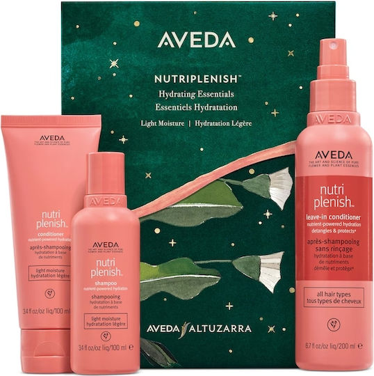 Aveda Nutriplenish Hydrating Essentials Σετ Περιποίησης Μαλλιών Ενυδάτωσης για Ξηρά Μαλλιά με Σαμπουάν & Conditioner 3τμχ