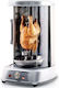 Rohnson R-2540 Настолна Вертикален Шиш 1800W с Капак и Регулируем Термостат 41x23см