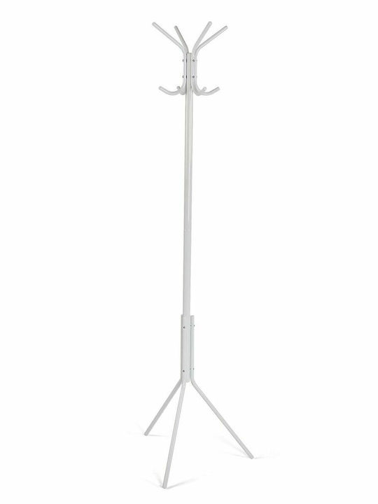 Versa Metallic Coat Rack White 32x32cm