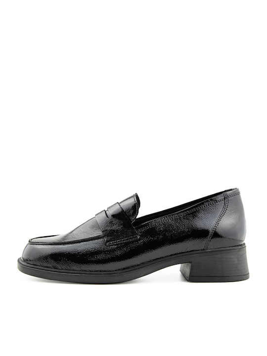 Ragazza Patent Leather Women's Moccasins in Bla...