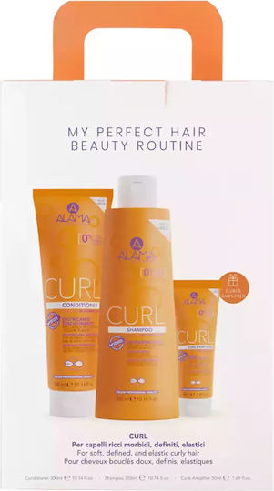 Alama Curl Σετ Περιποίησης Μαλλιών για Σγουρά Μαλλιά με Σαμπουάν και Conditioner 3τμχ