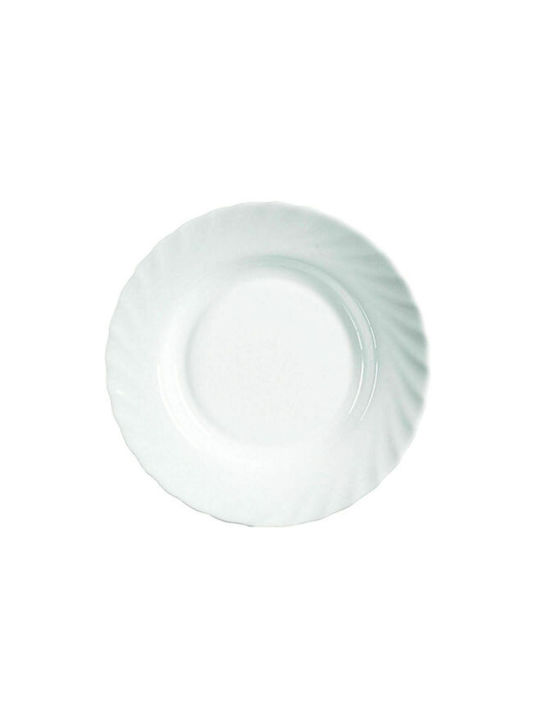 Plate Soup Glass White