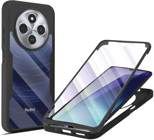 Techsuit ColorVerse 360 Full Cover Silicone / Plastic Black (Redmi 14C / Poco C75)