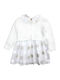 Girls Dress Set with Coat Ecru Gold