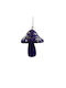 Hanging Ornament Mushroom Plastic Purple 8x10cm