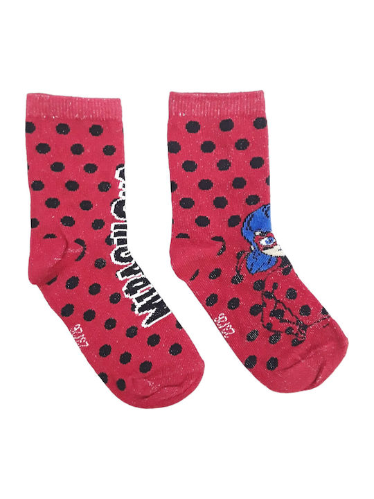 Disney Παιδικές Κάλτσες Miraculous Red Red