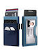 Men's Wallet Cards with RFID Blue