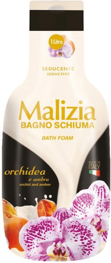 Malizia Bath Foam 1000ml Orchid & Amber Bubble Bath