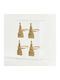 Eurolamp Set Weihnachtliche Serviettenringe Metallisch Gold L1xB10xD4cm. 4Stück