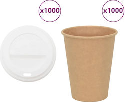 vidaXL Einweggeschirr 360ml 1000 Stück