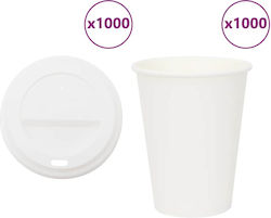 vidaXL Einweggeschirr 360ml 1000 Stück