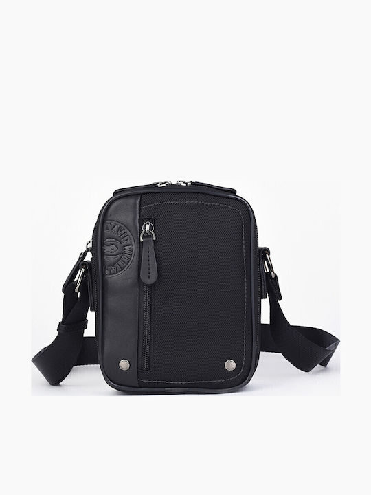 Geantă de Umăr / Tip Crossbody Neagră pentru Bărbați