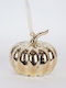 Eurolamp Illuminated Christmas Glass Figure Pumpkin Gold Length 12cm