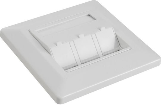 Solarix Ethernet Modul 3 Keystone Wandhalterung Weiß Sx9-3-0-wh