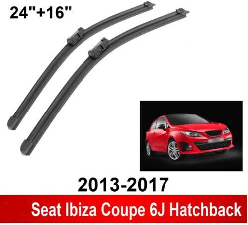 Bosch Aerotwin Wiper Blades Front Set 3398000010 Seat Ibiza 6j 2012-2017 Front Set 60cm 40cm 24" + 16" 2 Pieces