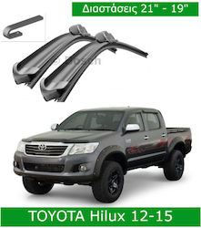Bosch Aerotwin Windshield Wipers 3398000027 Front Set Toyota Hilux 2012-2015 Set 53cm 48cm 21" & 19" 2 Pieces Bosch Aerotwin Windshield Wipers 3398000027 Front Set Toyota Hilux 2012-2015 Set 53cm 48cm 21" & 19" 2 Pieces