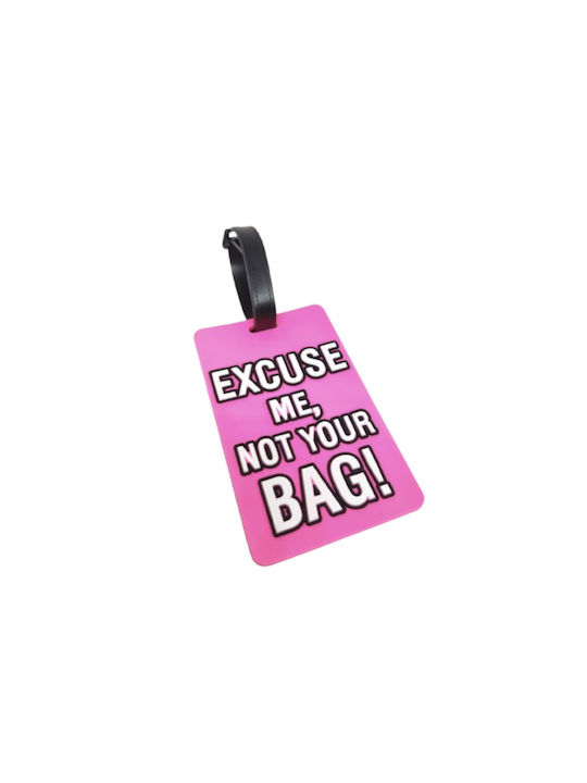 Keychain Label Plastic Pink