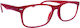 Lumia Optics Reading Glasses +1.00 in Red color REDCPR2401C2100