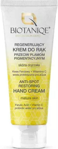 Cremă de mâini restauratoare anti-pete Biotaniqe 75ml